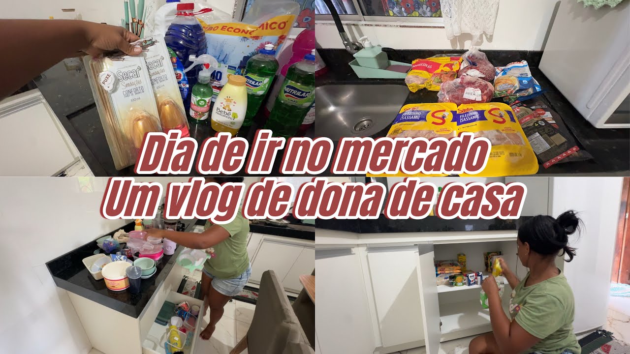 DIA DE FAZER UMAS COMPRAS NO MERCADO//FIZ UM ALMOÇO RAPIDINHO//ORGANIZAÇÃO NOS GAVETÕES DO ARMÁRIO 😊