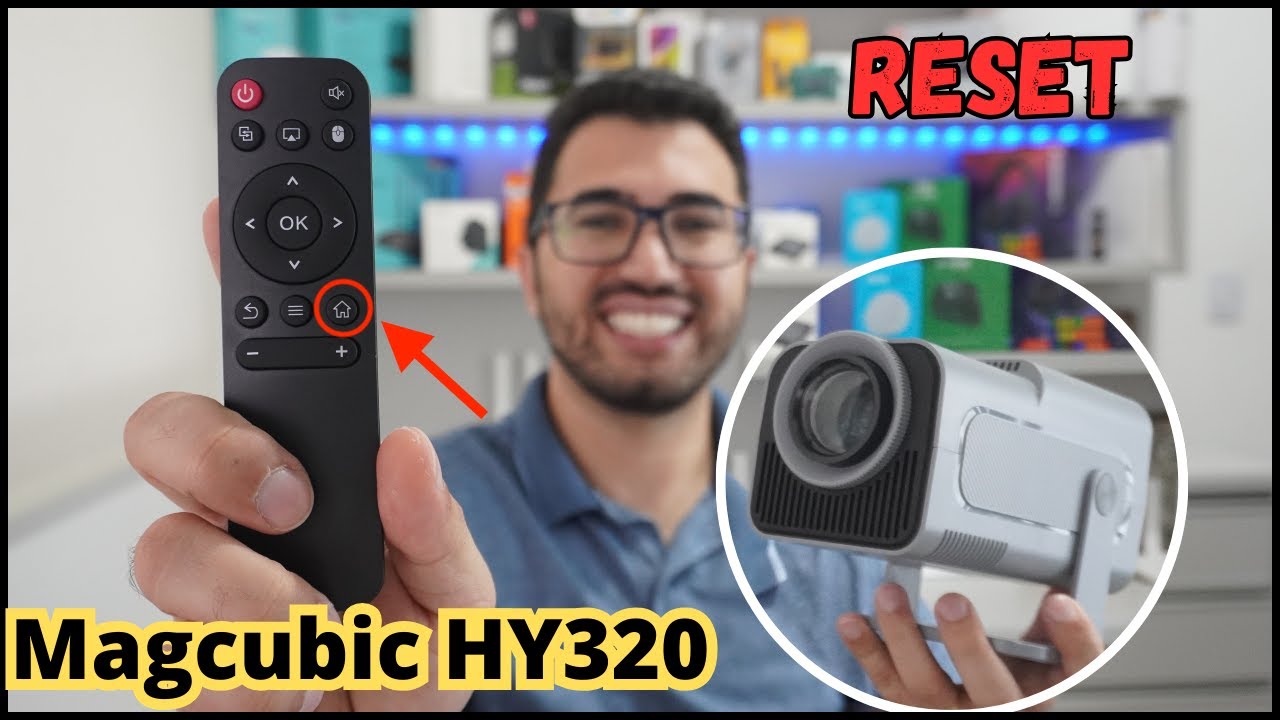 Como fazer reset no Projetor Magcubic HY300 e HY320!
