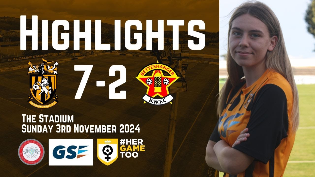 Folkestone Invicta Women 7-2 Betteshanger Welfare Dev | Highlights