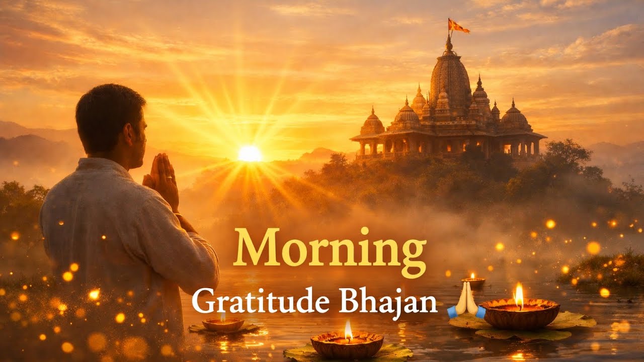 Morning Gratitude Bhajan 🙏 Start Your Day with God's Blessings | Peaceful Morning Prayer