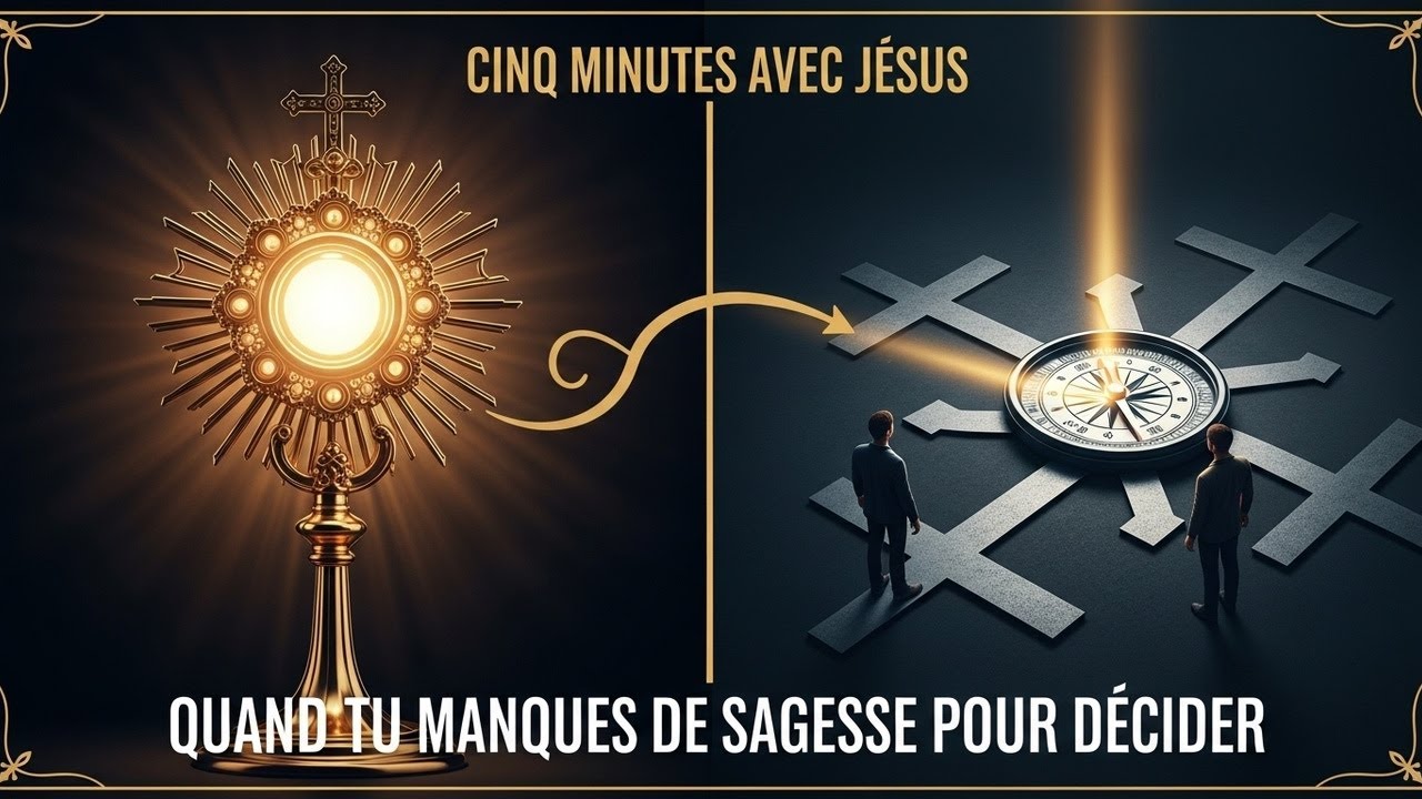 Cinq Minutes avec Jésus au Saint-Sacrement : Quand tu manques de Sagesse pour Décider