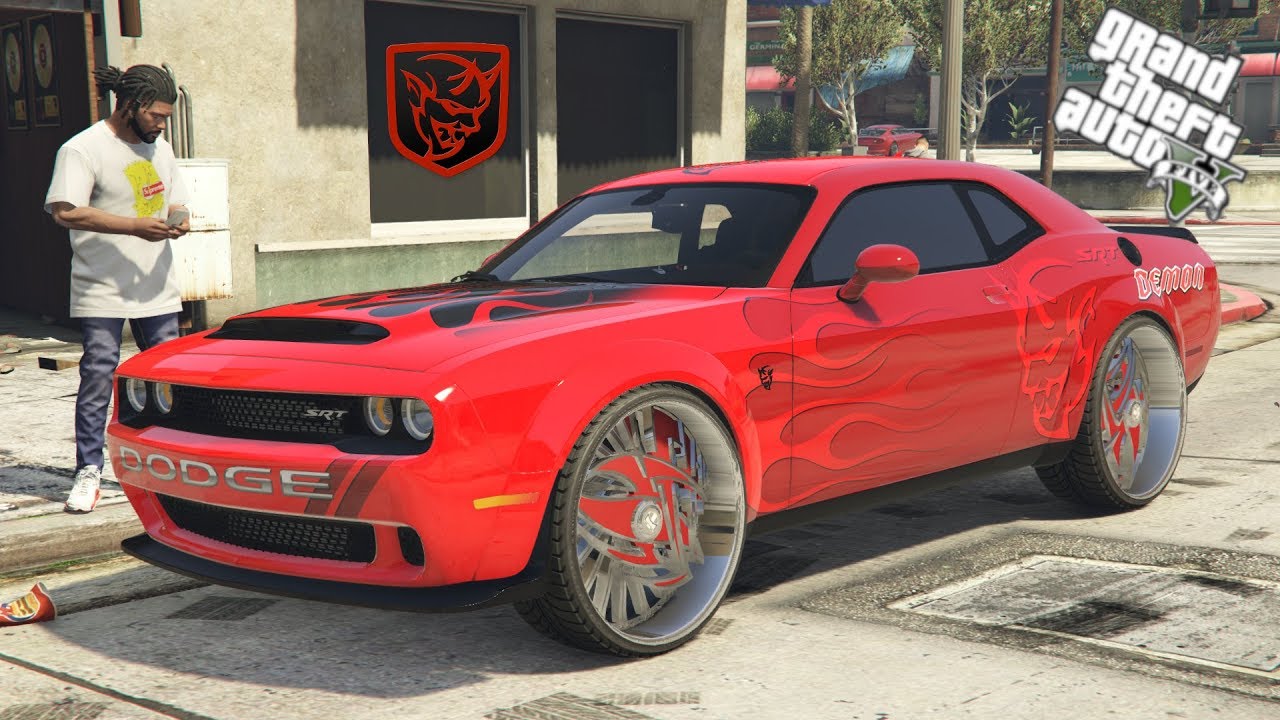 Bloody Red Dodge Demon!GTA 5 Real Street Life Day 7 (Real Street Life 2)