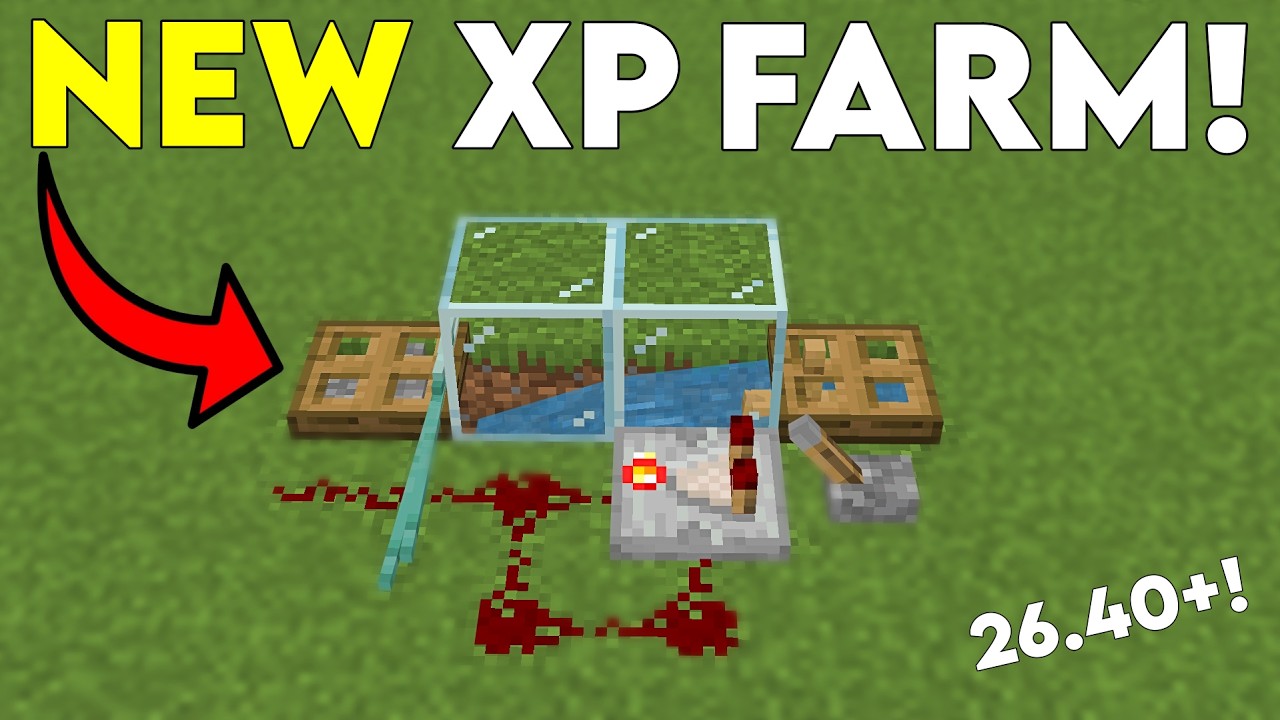 BEST NEW XP Farm for Minecraft Bedrock 26.40+!