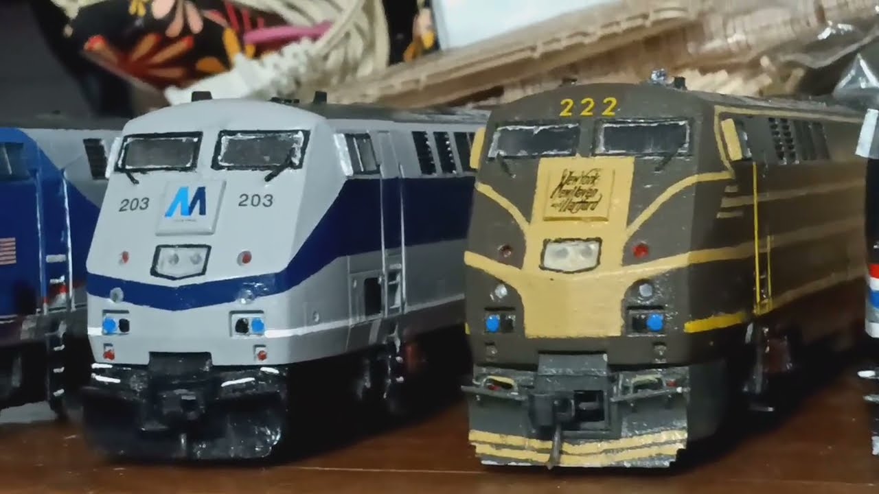 My Ho Scale Metro North and Amtrak P32AC-DM Locomotive Rosters.