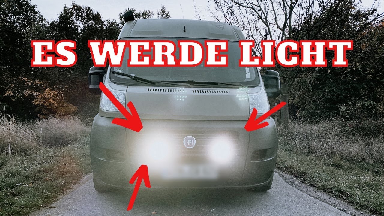 DIY Zusatzscheinwerfer am Campervan Fiat Ducato