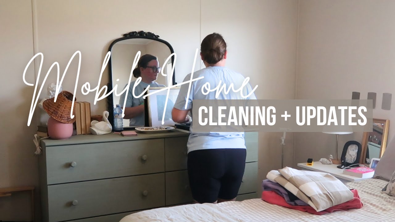 Mobile Home Clean with Me | Bedroom Makeover Updates