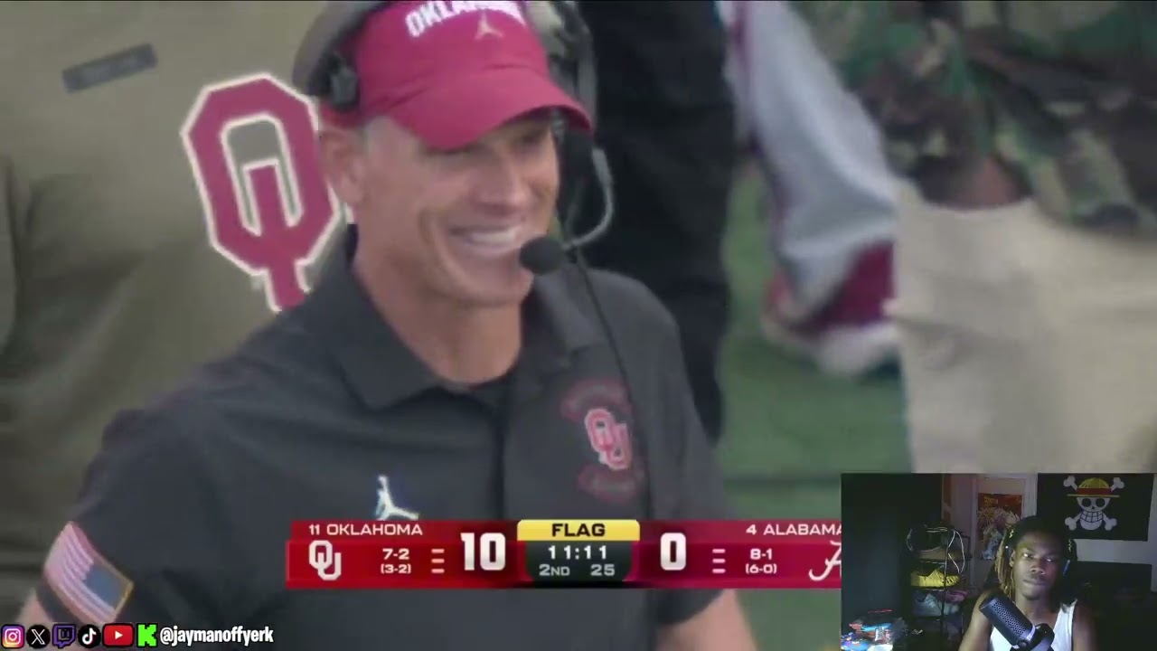 Georgia fan reacts to Oklahoma pulling away with a big win against Bama (CFB Reaction)