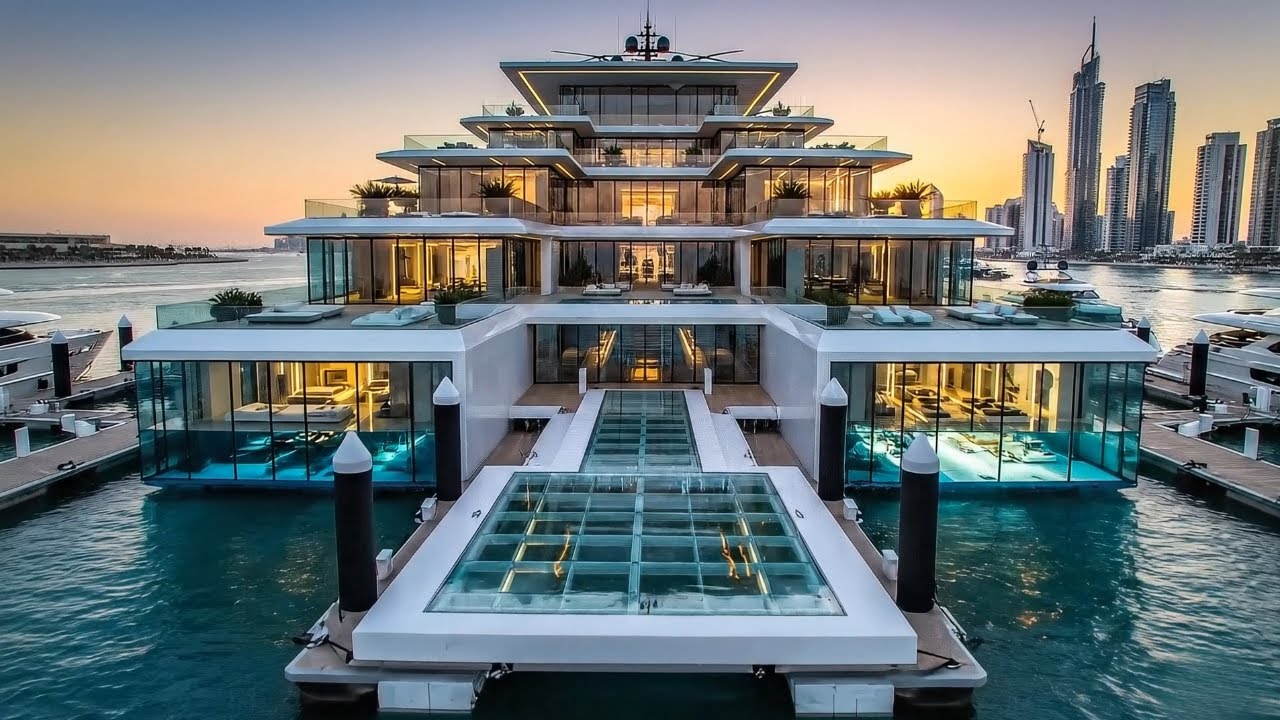 Inside a $425M Floating Marina Mansion in Abu Dhabi &ndash; Yas Island Innovation | Maritime Tour 4K