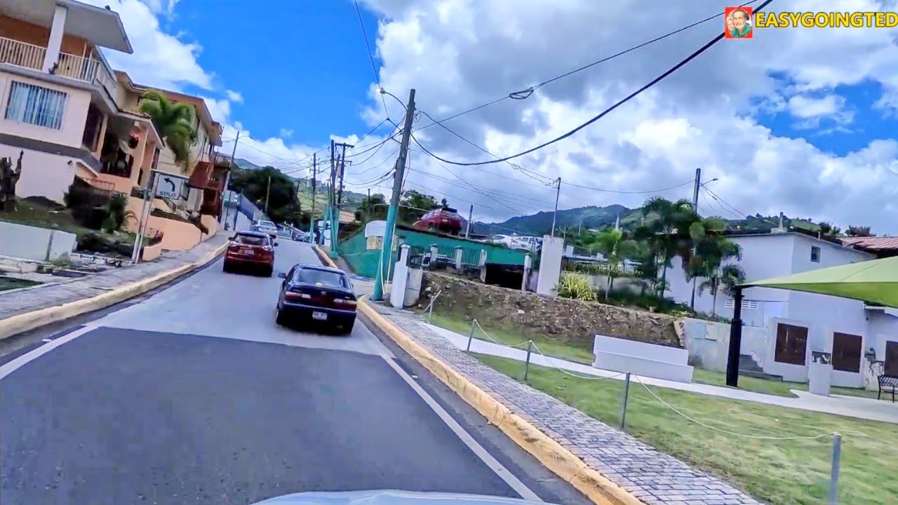 Vista Panorámica Del  Pueblo de Villalba y Sus Calles-- Puerto Rico