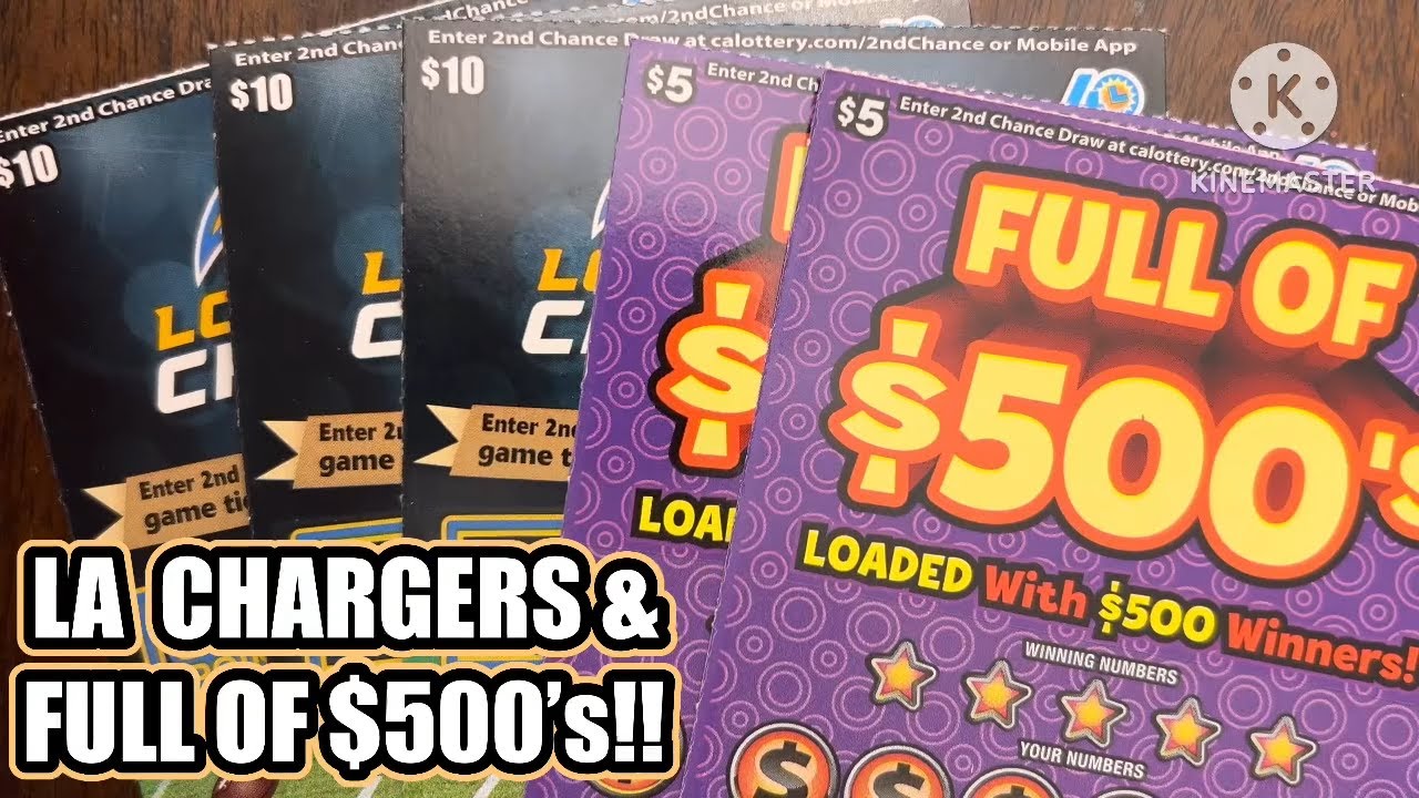 LA CHARGERS и полно купонов на 500 долларов!! CA Scratchers
