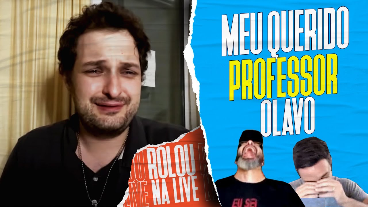 REACT: Paulo Kogos se desespera ao falar de Olavo de Carvalho | Galãs Feios