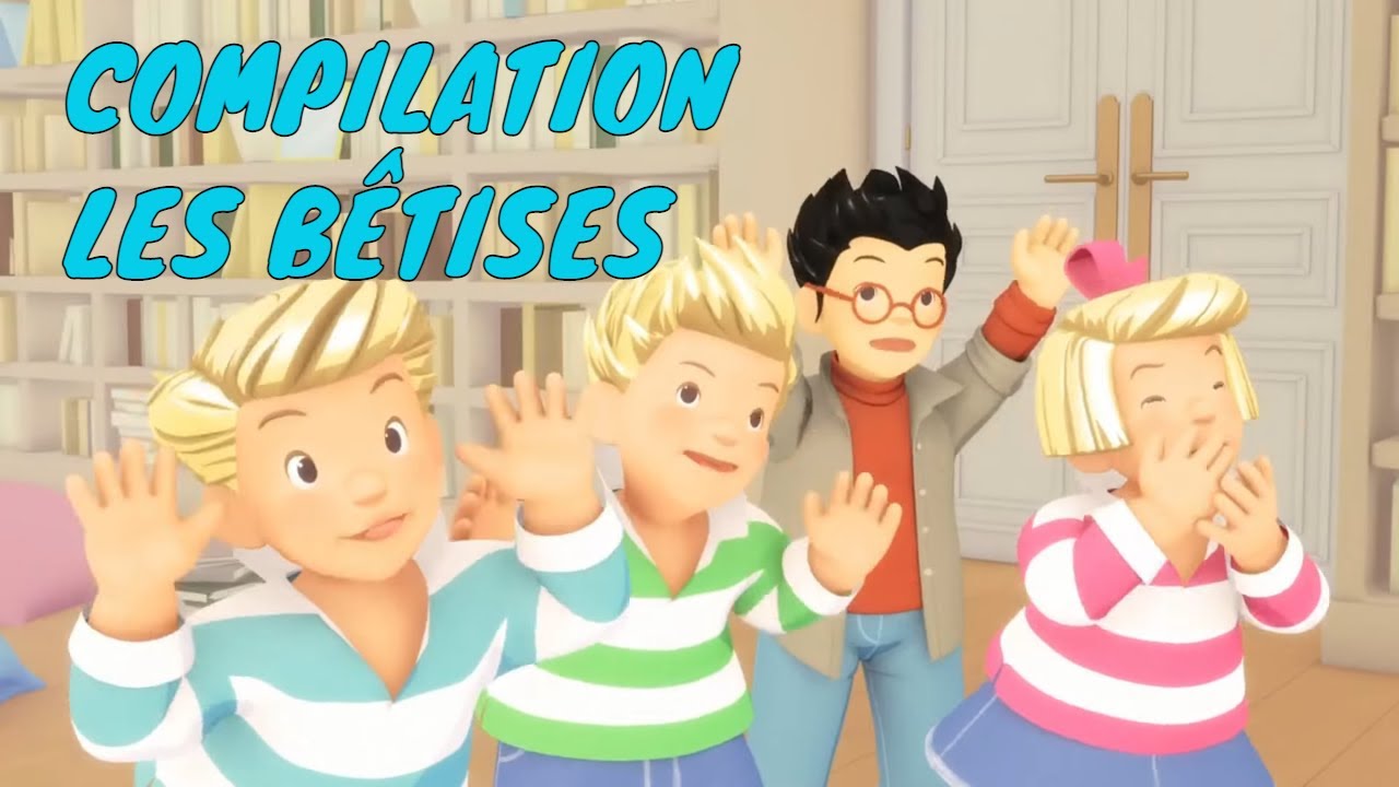 🤪😹LES BÊTISES 🙈😼- LES TRIPLÉS - DESSIN ANIMÉ POUR ENFANTS