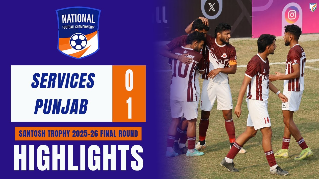 Services 2-1 Punjab I Santosh Trophy 2025-26 Финальный раунд | Группа B | Обзор матча