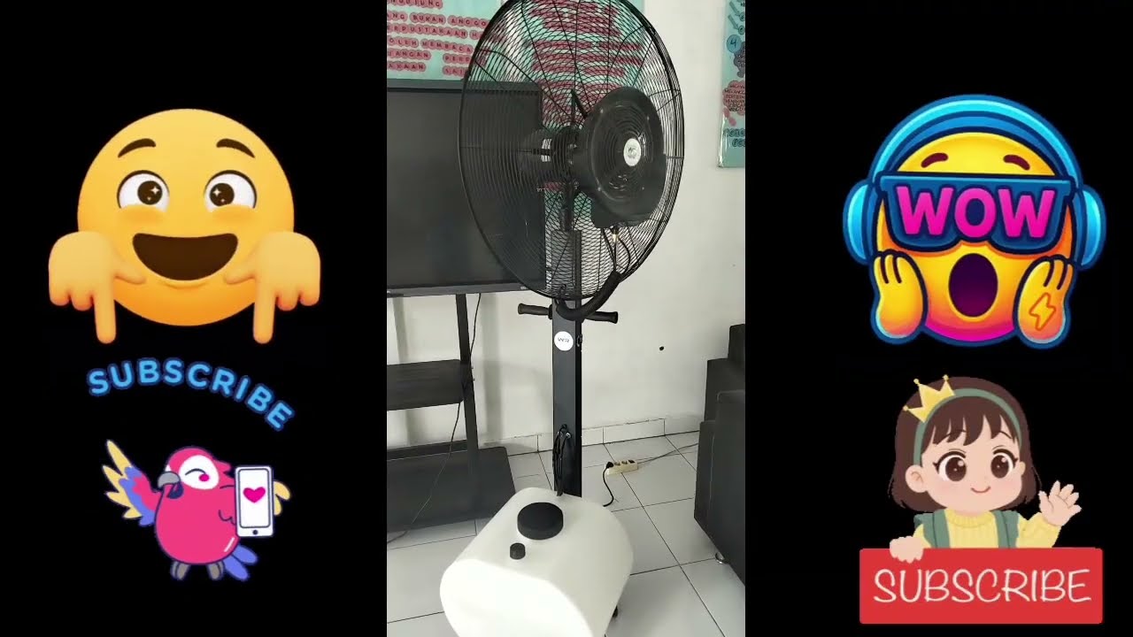 Kipas Angin Kabut dengan musik