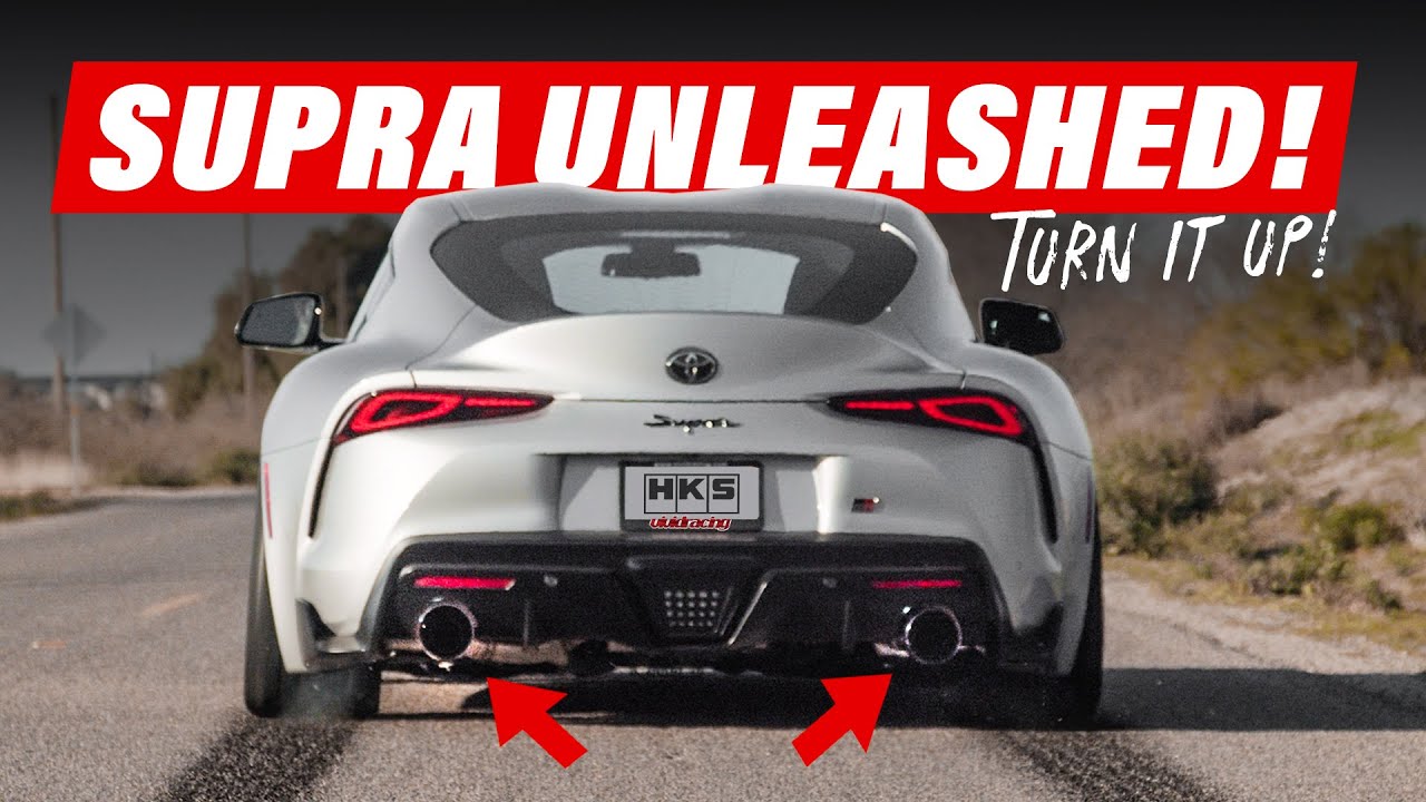 Послушайте, как звучит Toyota GR Supra A90 с выхлопной системой HKS | Протестировано на дороге и ...