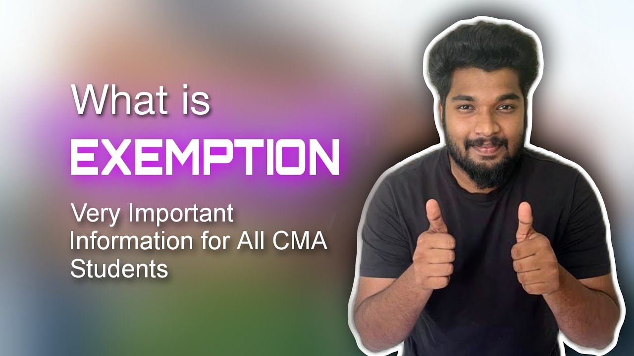 How to Claim Exemption for CMA Exams || in Malayalam || Sagar Sindhu