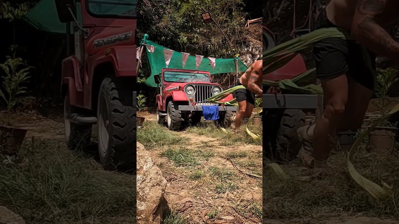 Jeep Willys #jeep #towing #outdoorlife #fitness #strongman #outdoorgym #gym