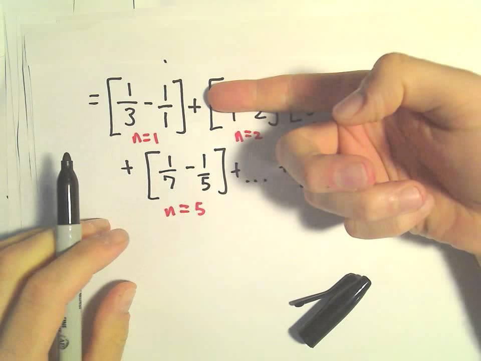 Finding a Formula for a Partial Sum of a Telescoping Series