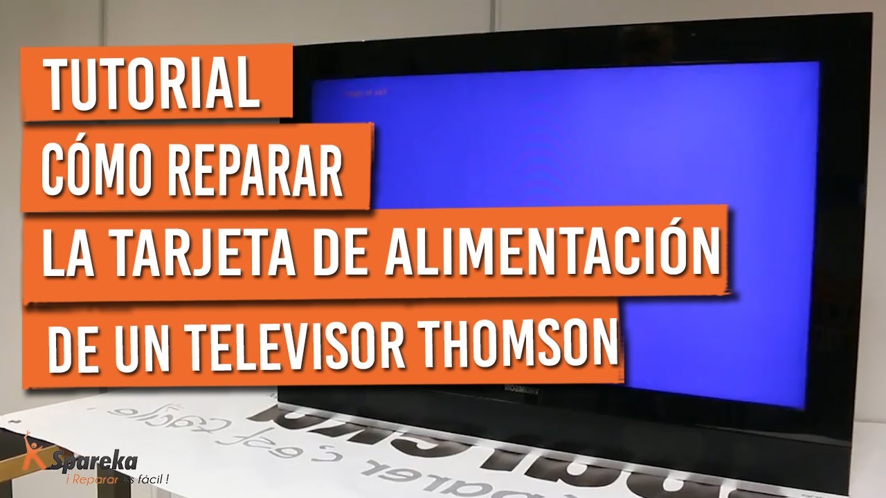 ¿Cómo puedo reparar la tarjeta de alimentación de mi televisor THOMSON?
