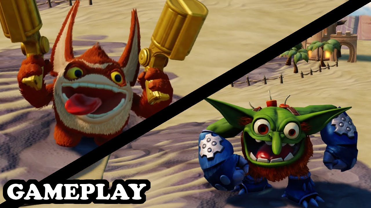 Skylanders Superchargers - Elite Trigger Happy & Elite Boomer GAMEPLAY - CRAZY PSYCHOPATH TEAM