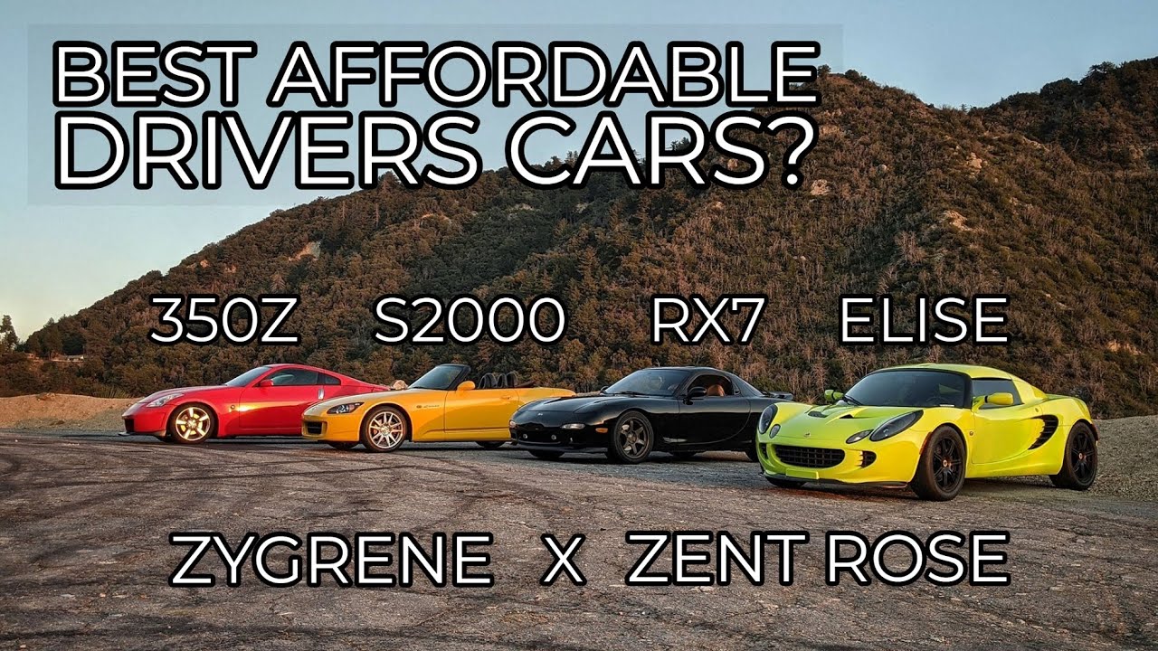 Best Affordable Drivers Cars - 350Z vs S2000 vs RX7 vs Elise