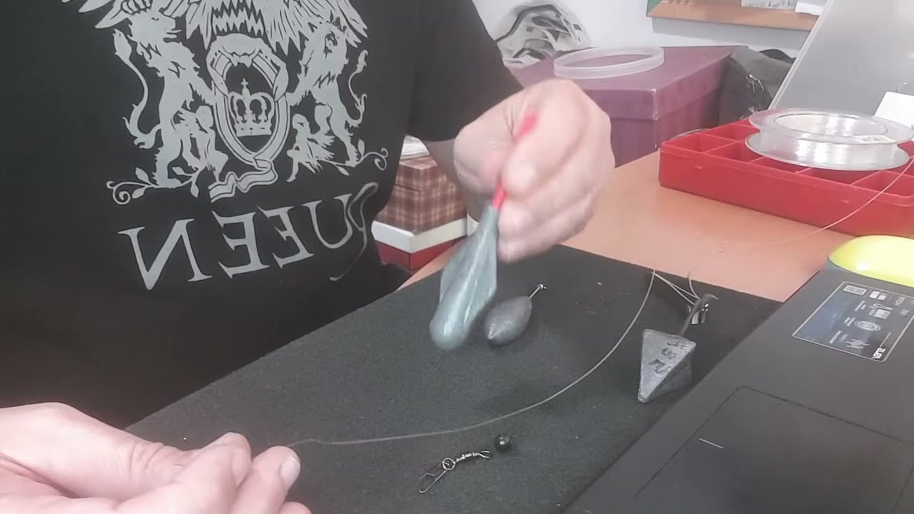 BAJO DE LÍNEA A PLOMO CORRIDO para dorada. bajo de linea corrido. Montaje Surfcasting