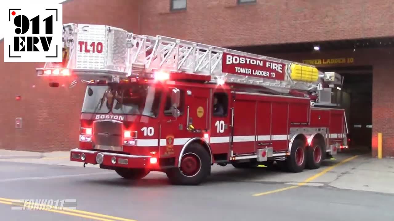 Boston Fire BRAND NEW Tower Ladder 10 Responding