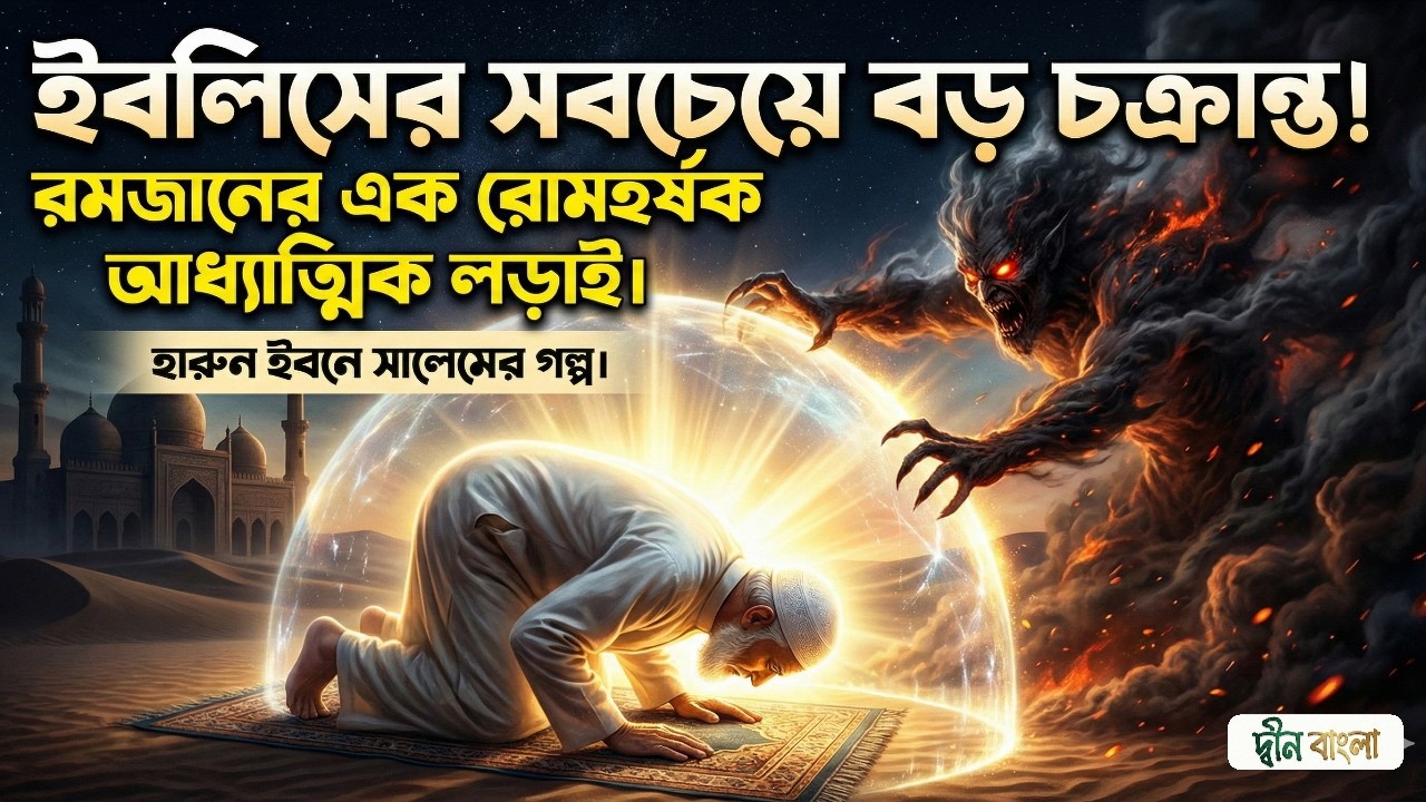 রমজানের যুদ্ধ: ইবলিস বনাম এক মুমিন   যে রোজা ভাঙতে পারেনি ইবলিস  islamic video