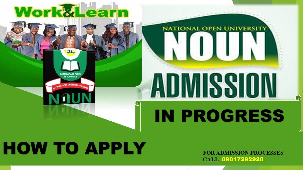 NATIONAL OPEN UNIVERSITY ADMISSION PROCESS.
