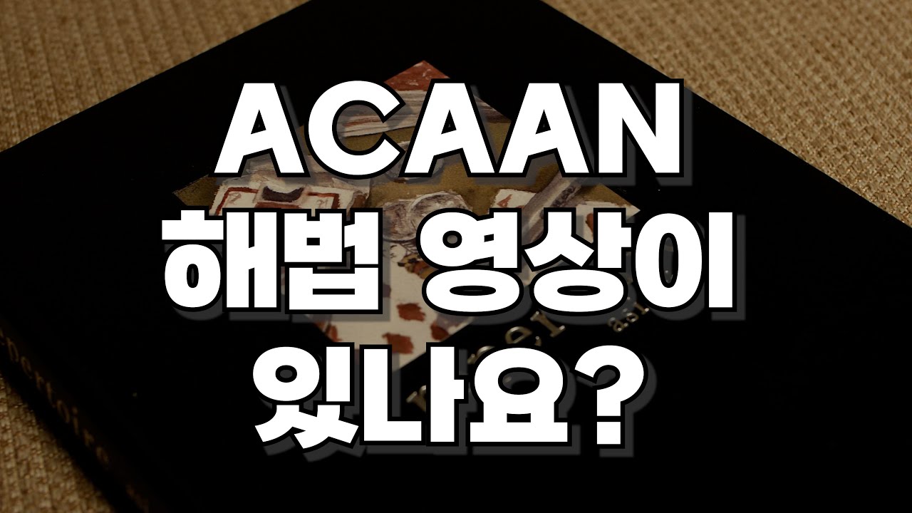 레퍼토리 / REMORSE 질문에 답변해드립니다! / ACAAN과 톤앤리스토어