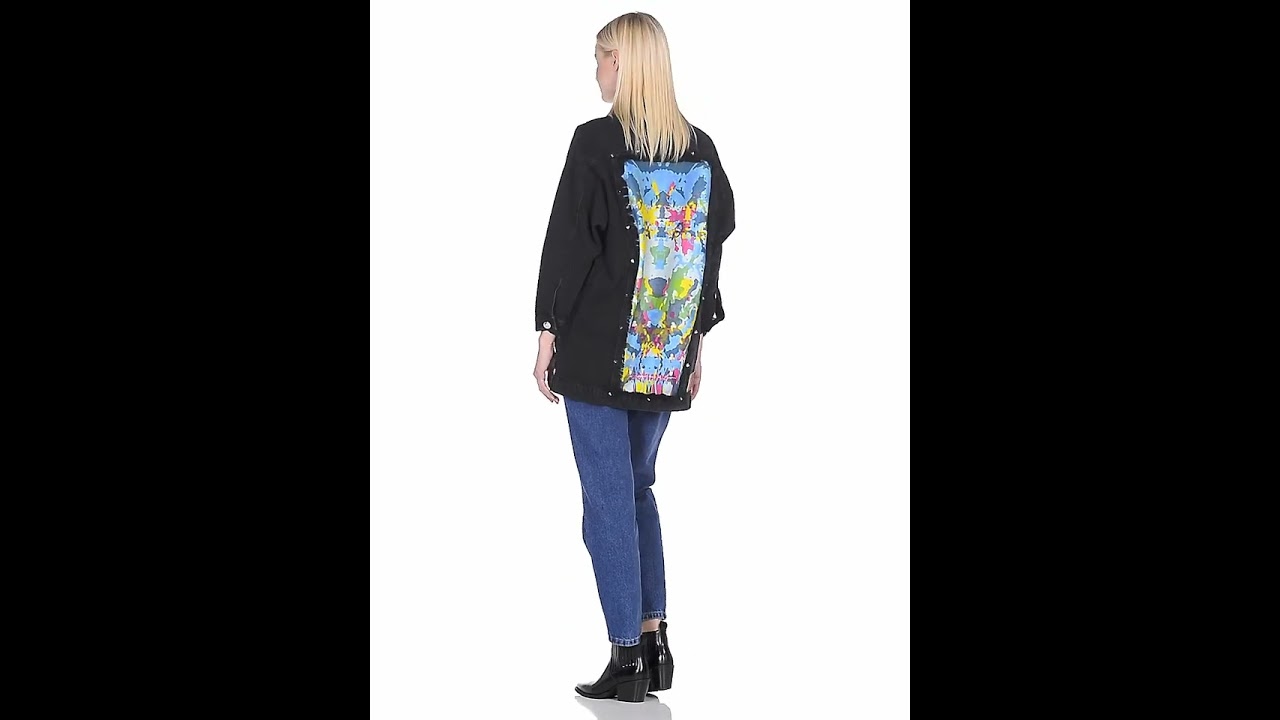 LIGVIANNI Джинсовая куртка Denim Jacket The Wolf Mask