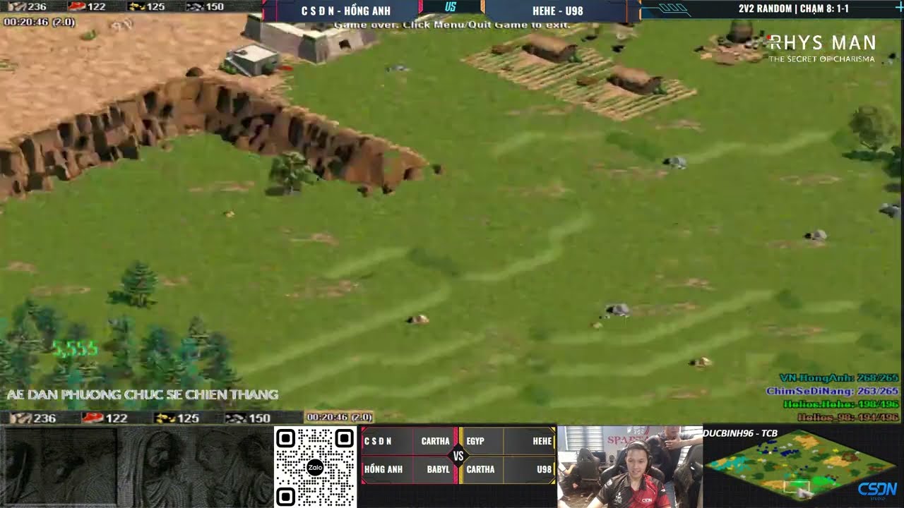 HOT | Chim Sẻ Đi Nắng - Hồng Anh vs Hehe - U98 | 2v2 Random | 19/06/2025 #aoe #chimsedinang