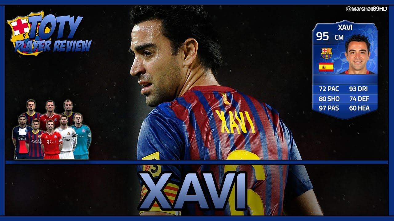 FIFA 14 UT - Xavi TOTY Player Review || 95 Team of the Year Ultimate Team (Blue Card)