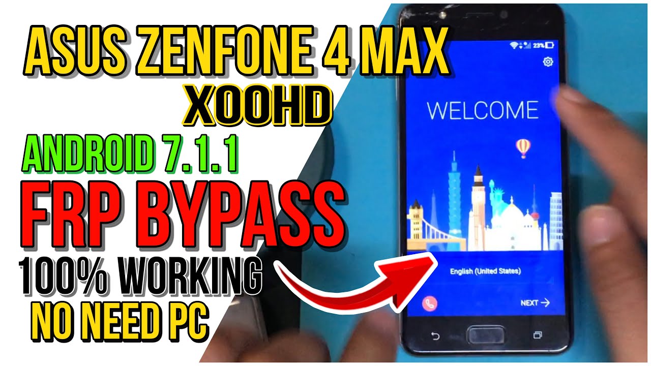 All Android 7.1.1 Asus Zenfone 4 Max (X00HD) FRP Bypass | Unlock FRP Without PC 100% Working