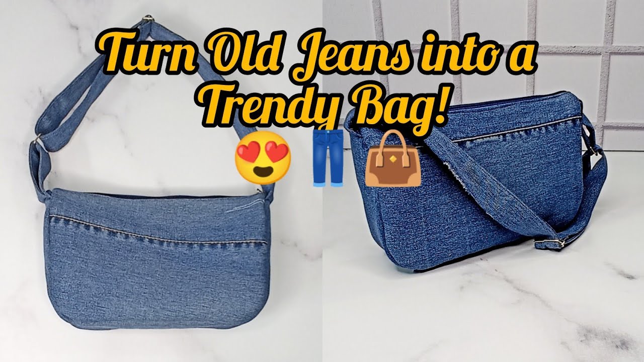 Turn Old Jeans into a Trendy Crossbody Bag ♻️👜 | Easy DIY Tutorial