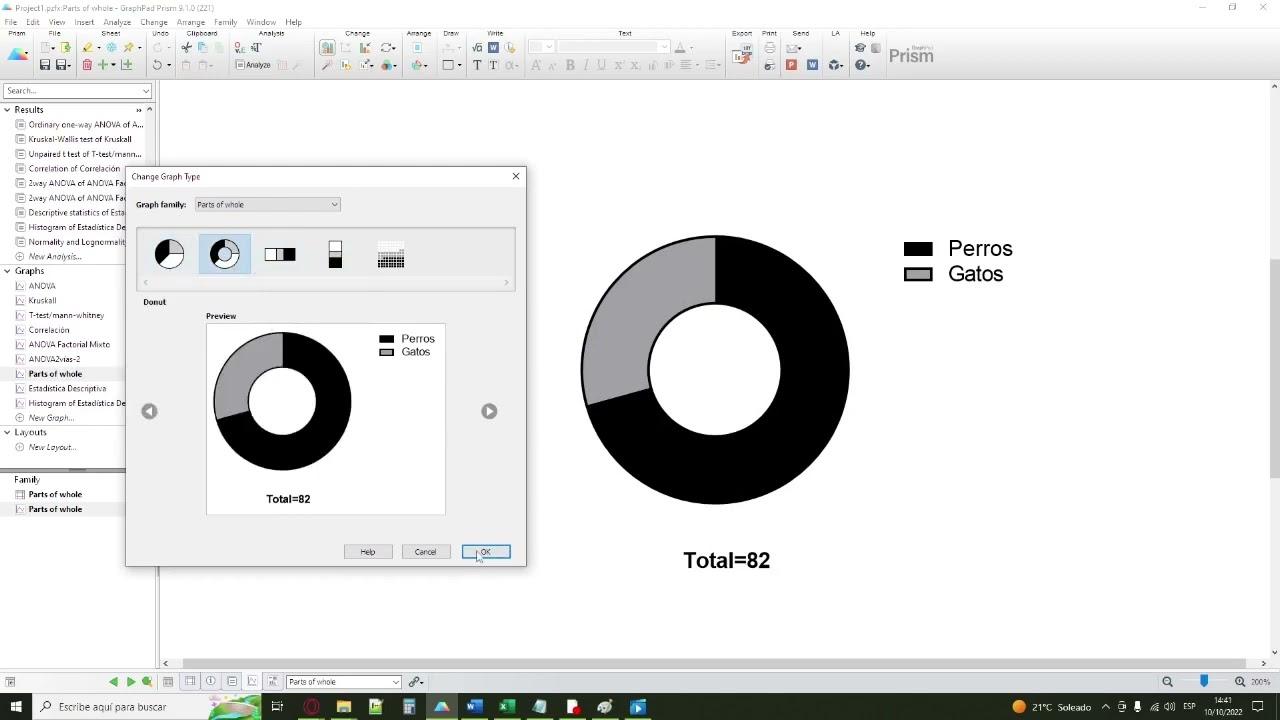 ¿Cómo usar GraphPad 9? - Parte 2 + Reporte de datos estadísticos en formato APA