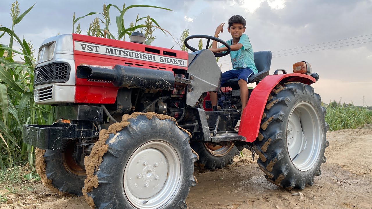 We Purchased New VST Mitsubishi Shakti VT 224 1D Ajai 4WD Mini Tractor || Tractor Video