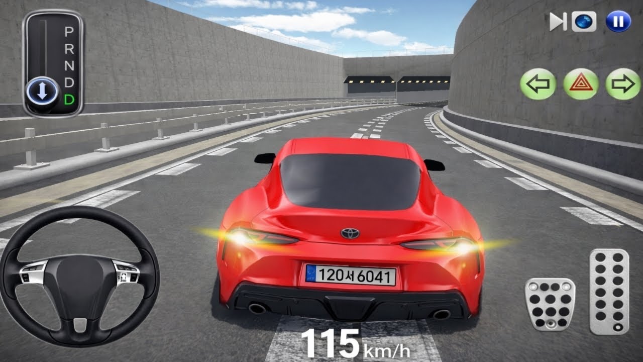 New Red Toyota Supra Car Is Ready For Parking - 3D Driving Class - Android Game play