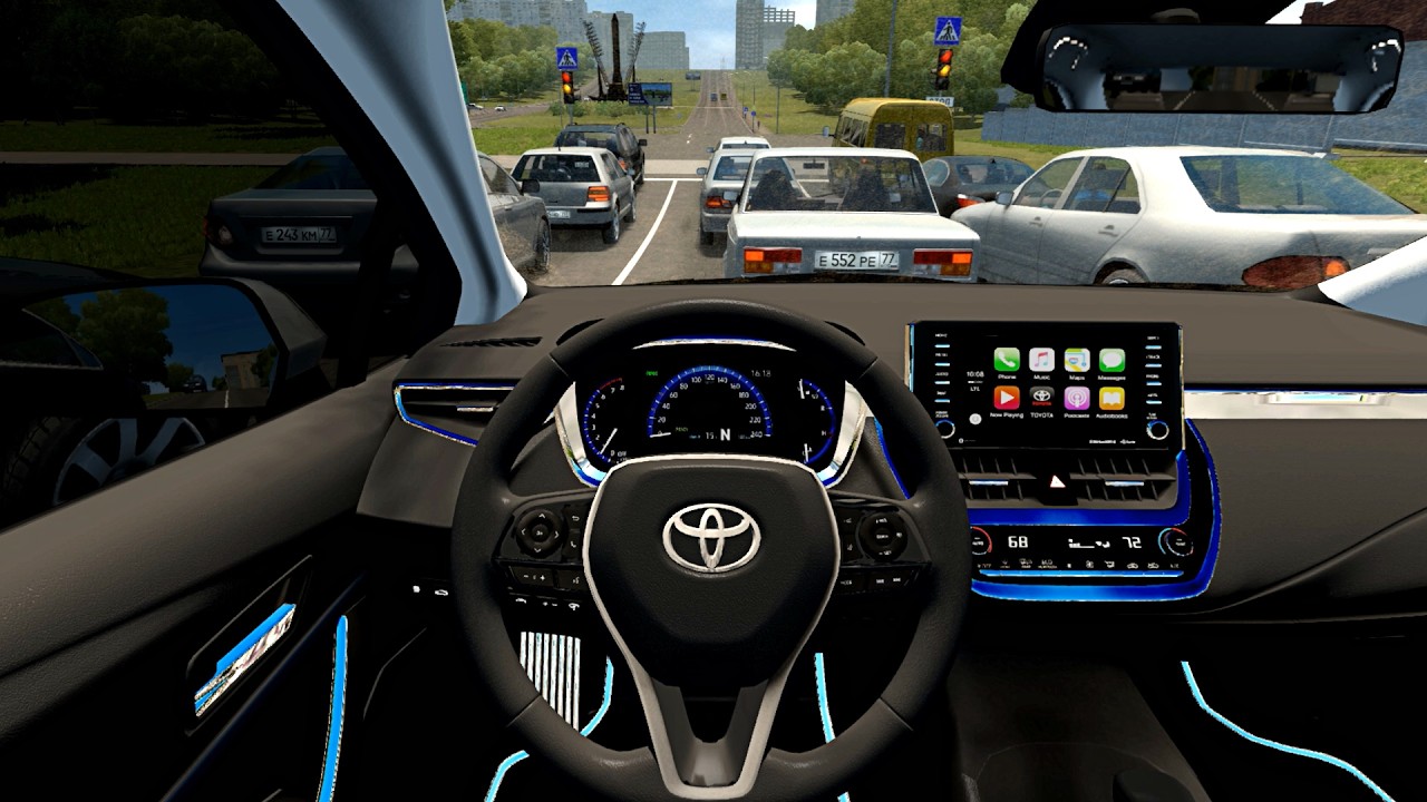 Toyota Corolla 2019 - City Car Driving [Steering Wheel Game Play]