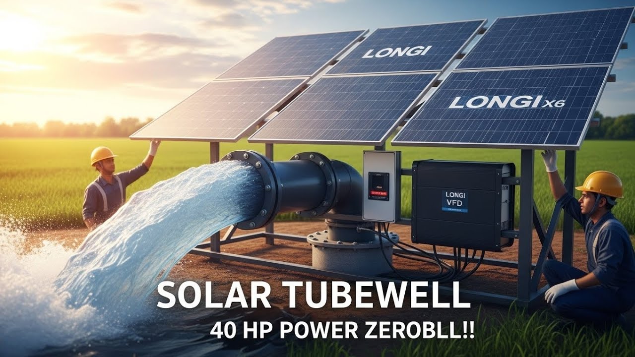 40 HP Solar Tubewell System in Pakistan | 40 Hours Power | High Discharge | ULTRA SOLAR ENERGY