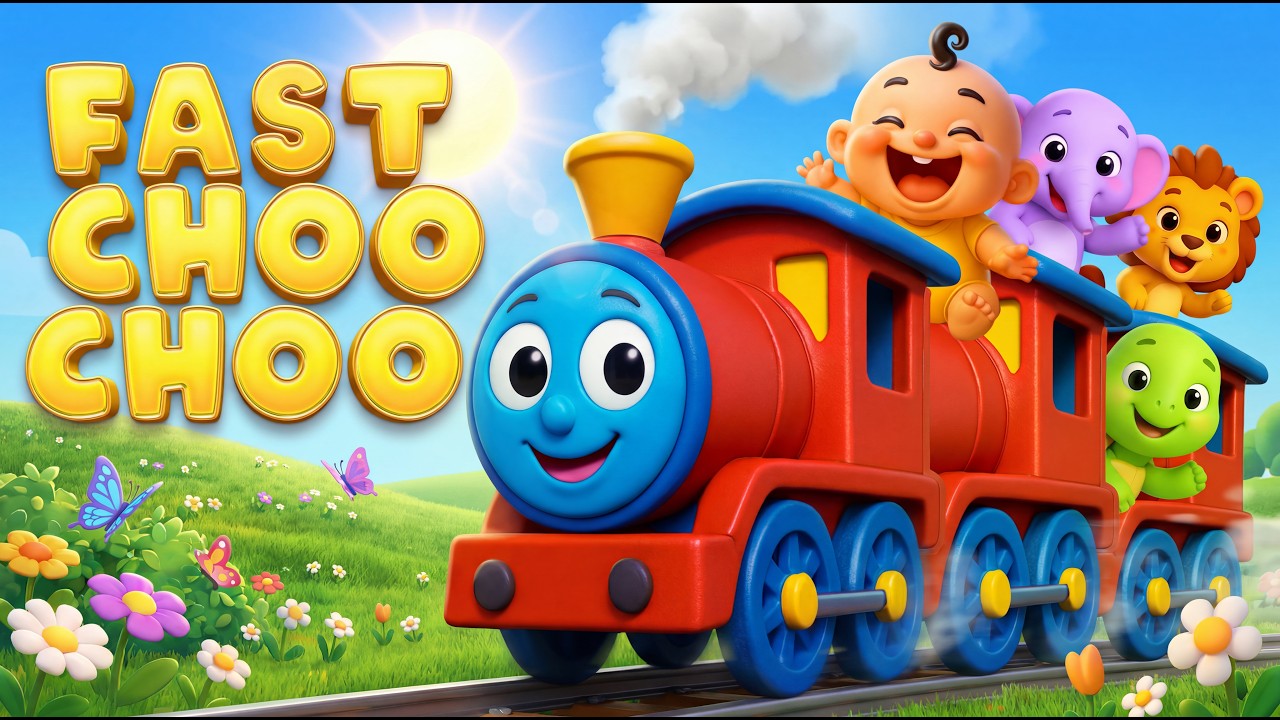 Choo Choo Train Song for Kids 🚂 | Hoo Hoo + Wave & Stomp Dance