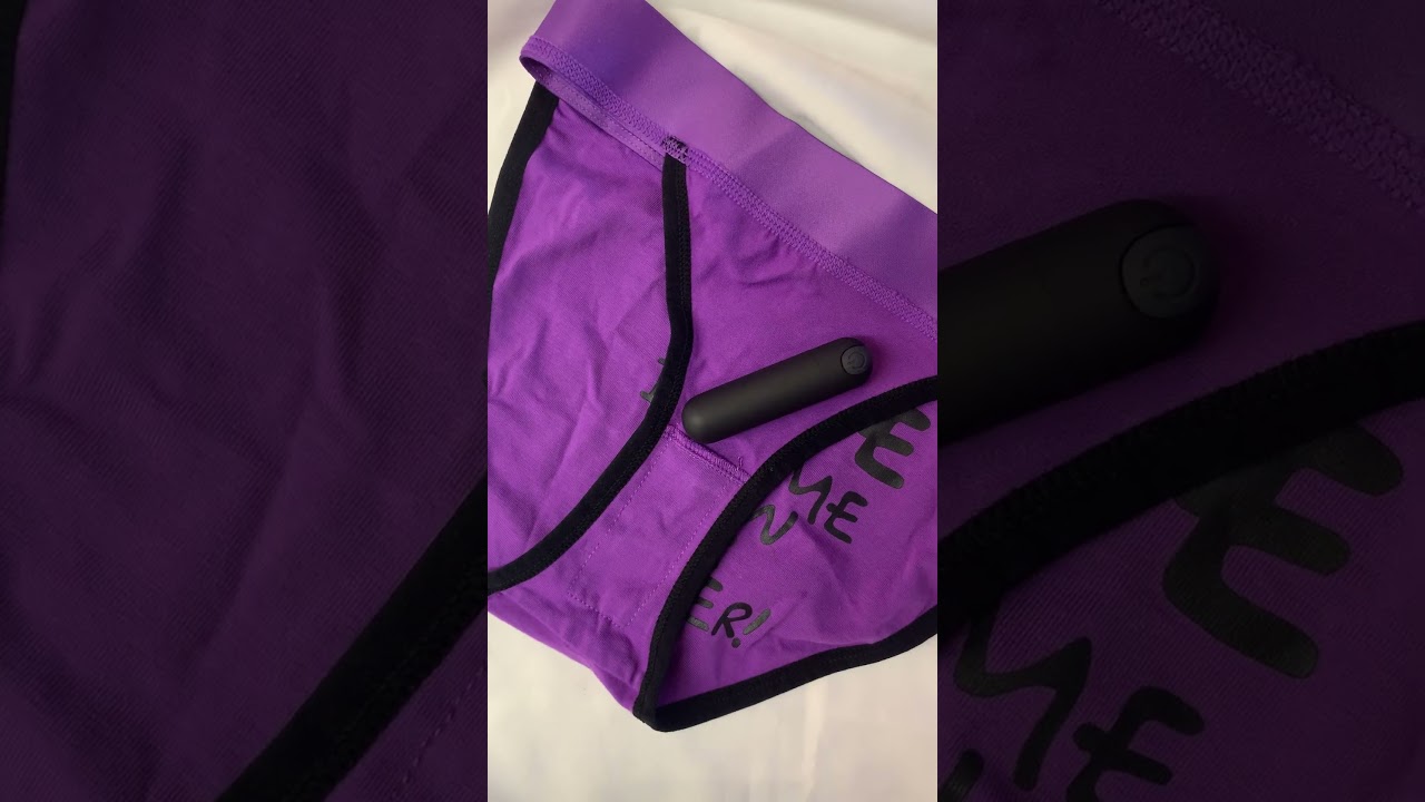LoveToy | Sex Toy Review | Purple remote control vibrator with sexy panties thong