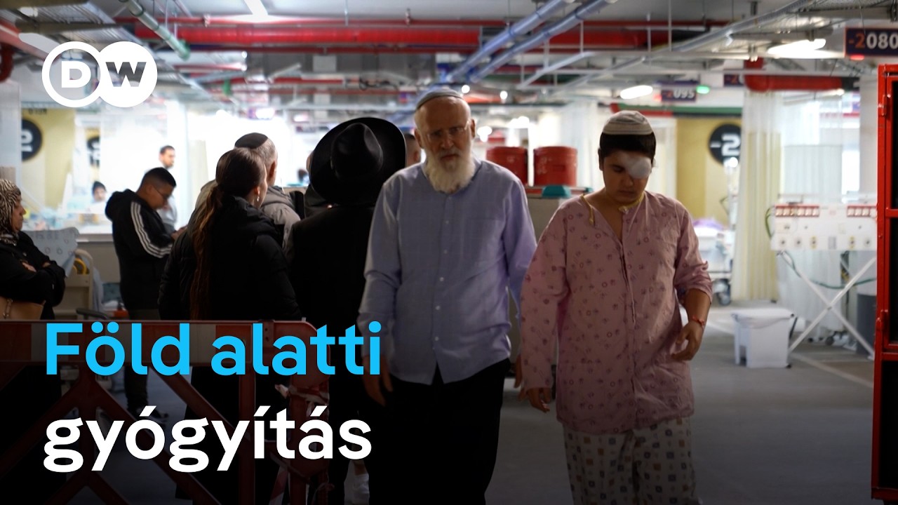 Iráni rakéták elől a mélygarázsba: Jeruzsálemben így védi a betegekeit a háborútól az egyik kórház