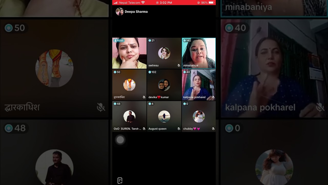 Deepa sharma mina baniya new viral kanda in tiktok live