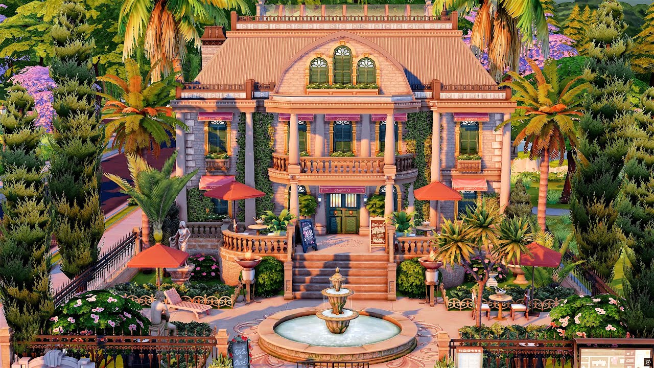 Building a 💚 NEW YEARS 💚 Eve Party Location 😎🎉 in The Sims 4
