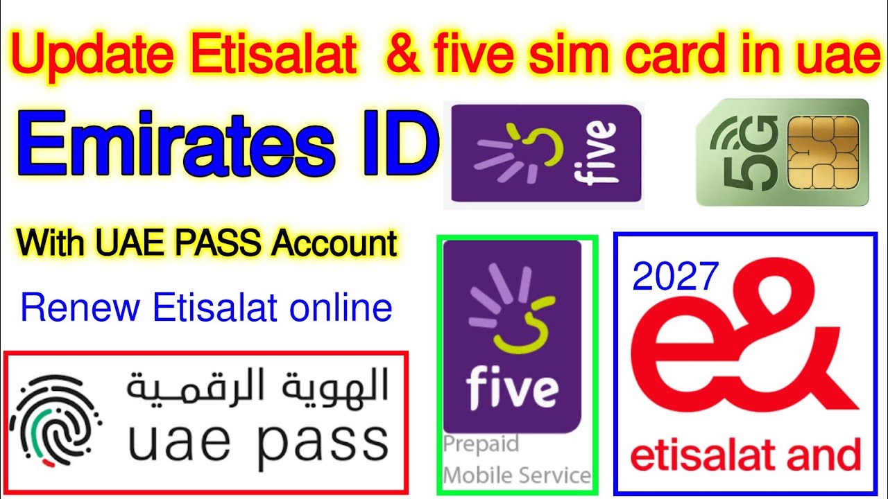 How to renew Etisalat sim card with UAE PASS | UAE PASS se Etisalat ki sim kaise renew kare