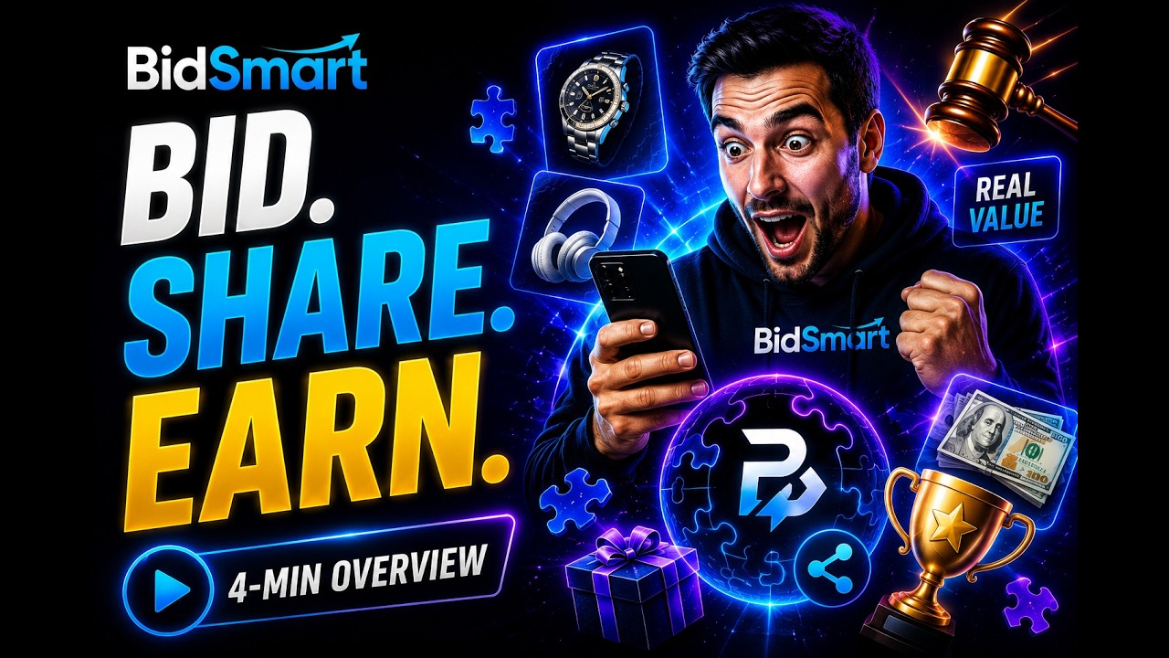 What Is BidSmart? | Bid, Share & Earn with Digital Asset Auctions (4-Min Overview)