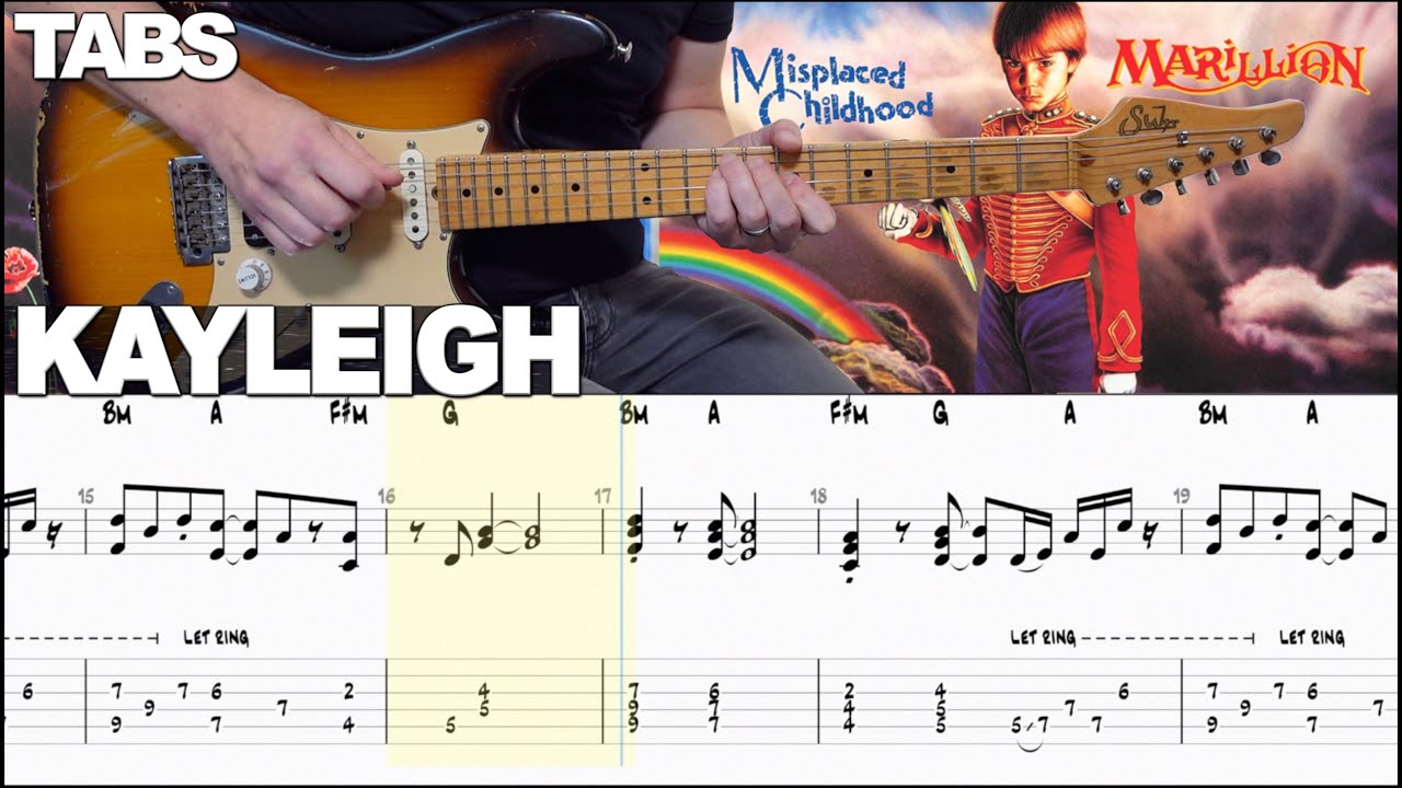 Marillion - Kayleigh | Guitar cover WITH TABS |