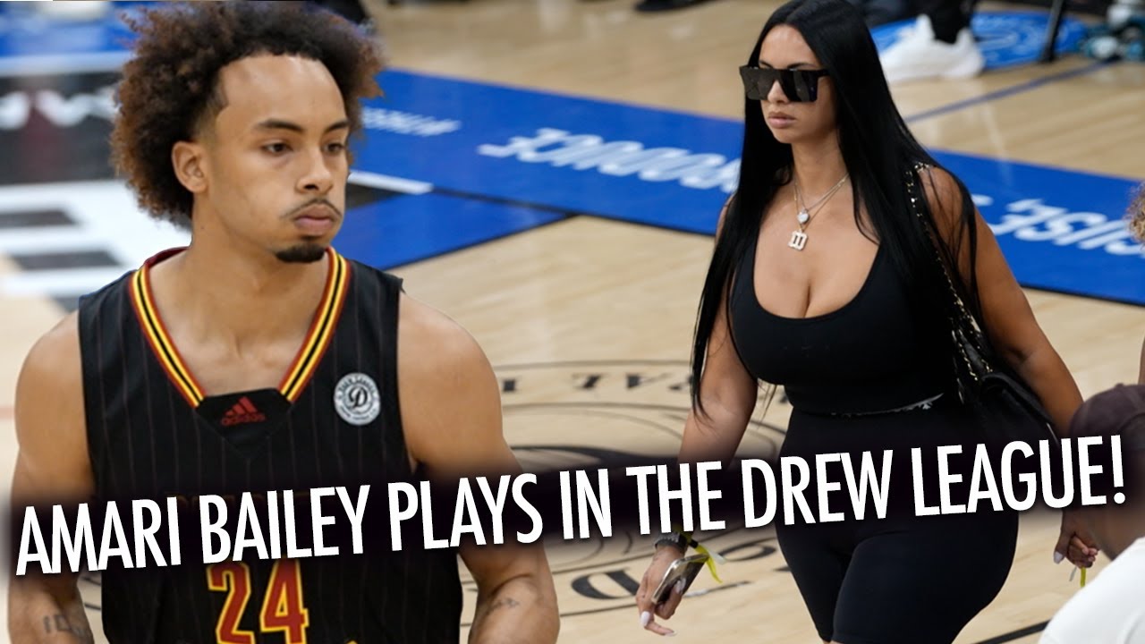 Amari Bailey FIRST Drew League Game & Starts DUNKING like he's at SIERRA CANYON