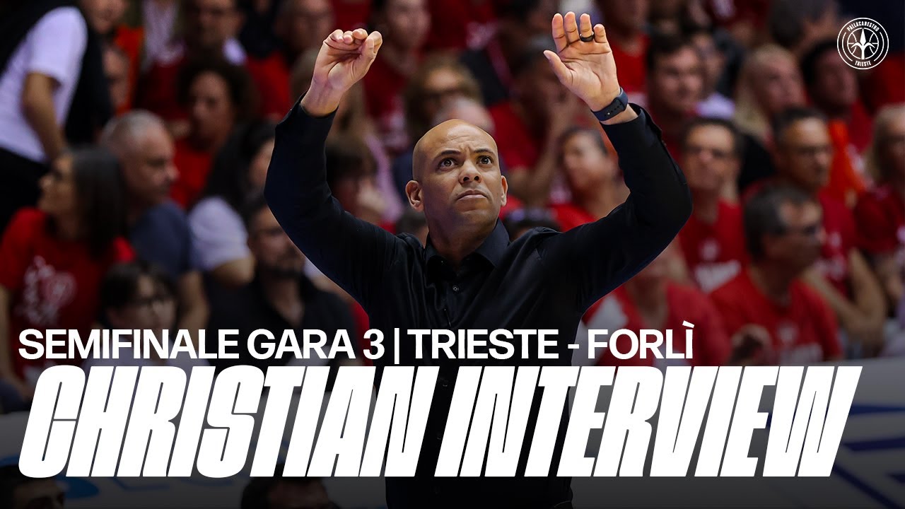 PALLACANESTRO TRIESTE - UNIEURO FORLÌ | COACH CHRISTIAN POST-GAME PRESS CONFERENCE🔴🎙️#PLAYOFF2024